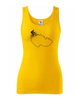 Dámské tričko pro cyklisty s mapou Čr