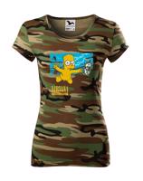 Dámské tričko pro fanoušky skupiny Nirvana - Bart