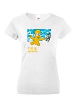 Dámské tričko pro fanoušky skupiny Nirvana - Bart