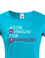 Dámské tričko pro florbalistky - Nejsem princezna jsem florbalistka