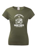 Dámské tričko pro fotografy - I Shoot People