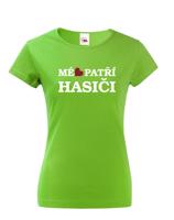 Dámské tričko pro hasiče Mé srdce patří hasiči