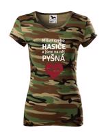 Dámské tričko pro hasiče Miluji svého hasiče a jsem na něj pyšná