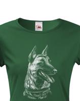 Dámské tričko pro majitele Belgického ovčáka - pro milovníky psů