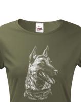 Dámské tričko pro majitele Belgického ovčáka - pro milovníky psů