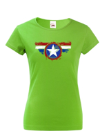 Dámske tričko pro milovníky Marvelovek -  Kapitán Amerika