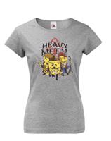 Dámské tričko pro milovníky metalu s potiskem Heavy metal
