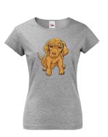 Dámské tričko pro milovníky pejsků - štěně - dárek na narozeniny