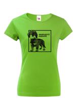 Dámské tričko pro milovníky psů s potiskem Hrubosrstý jezevčík - skvělý dárek