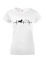 Dámské tričko pro milovníky psů s potiskem jezevčíka - skvělý dárek