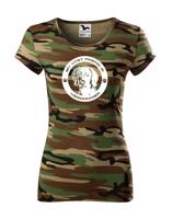 Dámské tričko pro milovníky psů s potiskem Vymarský ohař - skvělý dárek