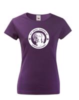 Dámské tričko pro milovníky psů s potiskem Vymarský ohař - skvělý dárek