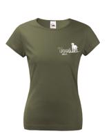 Dámské tričko pro milovníky psů s potiskem Vymarský ohař - skvělý dárek