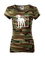 Dámské tričko pro milovníky psů s potiskem Vymarský ohař - skvělý dárek