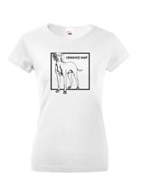 Dámské tričko pro milovníky psů s potiskem Vymarský ohař - skvělý dárek
