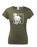 Dámské tričko pro milovníky psů s potiskem Vymarský ohař - skvělý dárek