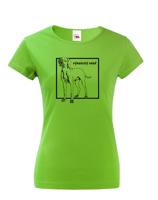 Dámské tričko pro milovníky psů s potiskem Vymarský ohař - skvělý dárek