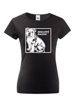 Dámské tričko pro milovníky zvířat - Anglický buldok 2