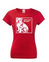 Dámské tričko pro milovníky zvířat - Anglický buldok 2