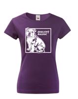 Dámské tričko pro milovníky zvířat - Anglický buldok 2