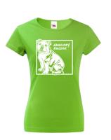 Dámské tričko pro milovníky zvířat - Anglický buldok 2