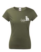 Dámské tričko pro milovníky zvířat - Anglický buldok