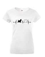 Dámské tričko pro milovníky zvířat - Bišon tep