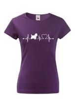 Dámské tričko pro milovníky zvířat - Bišon tep