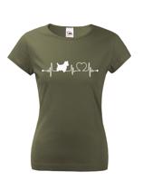 Dámské tričko pro milovníky zvířat - Bišon tep