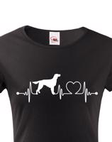 Dámské tričko pro milovníky zvířat - Irský setr tep