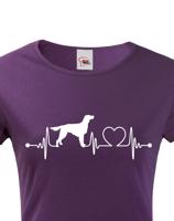 Dámské tričko pro milovníky zvířat - Irský setr tep