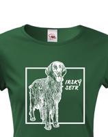 Dámské tričko pro milovníky zvířat - Irský setr