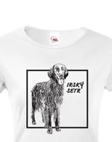 Dámské tričko pro milovníky zvířat - Irský setr