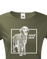Dámské tričko pro milovníky zvířat - Irský setr