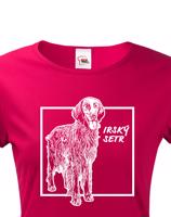 Dámské tričko pro milovníky zvířat - Irský setr