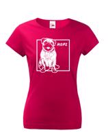 Dámské tričko pro milovníky zvířat - Mops