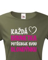 Dámské tričko pro nerozlučné duo – Brunetka & Blondýnka