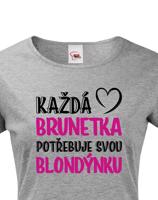 Dámské tričko pro nerozlučné duo – Brunetka & Blondýnka