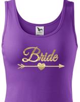 Dámské tričko pro nevěstu Bride - ideální rozlučková trička
