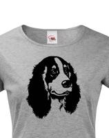 Dámské tričko pro pejskaře nebo myslivce s motivem Kokršpaněla