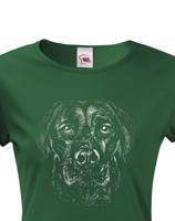 Dámské  tričko pro pejskaře s motivem Labrador