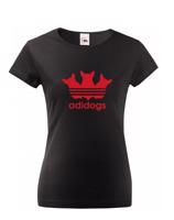 Dámské tričko pro pejskařky s motivem Adidogs