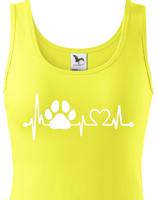 Dámské tričko pro pejskařky Tep pejska - skvělý dárek