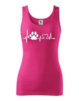Dámské tričko pro pejskařky Tep pejska - skvělý dárek