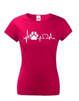 Dámské tričko pro pejskařky Tep pejska - skvělý dárek