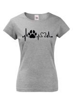 Dámské tričko pro pejskařky Tep pejska - skvělý dárek