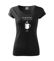 Dámské tričko pro programátorky Convert coffee in to code musíš mít