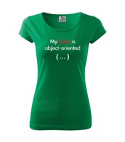Dámské tričko pro programátorky My body is object oriented