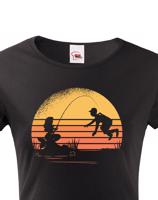 Dámské tričko pro rybářku s potiskem mořské panny