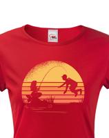 Dámské tričko pro rybářku s potiskem mořské panny